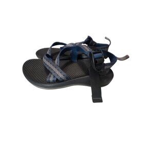 Chaco Boys Outdoor Sandals Size 3 Blue/Gray Adjustable Straps‎